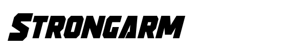 Strongarm font preview